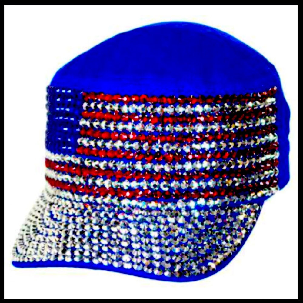 The jewel cap rhinestone studded baseball …